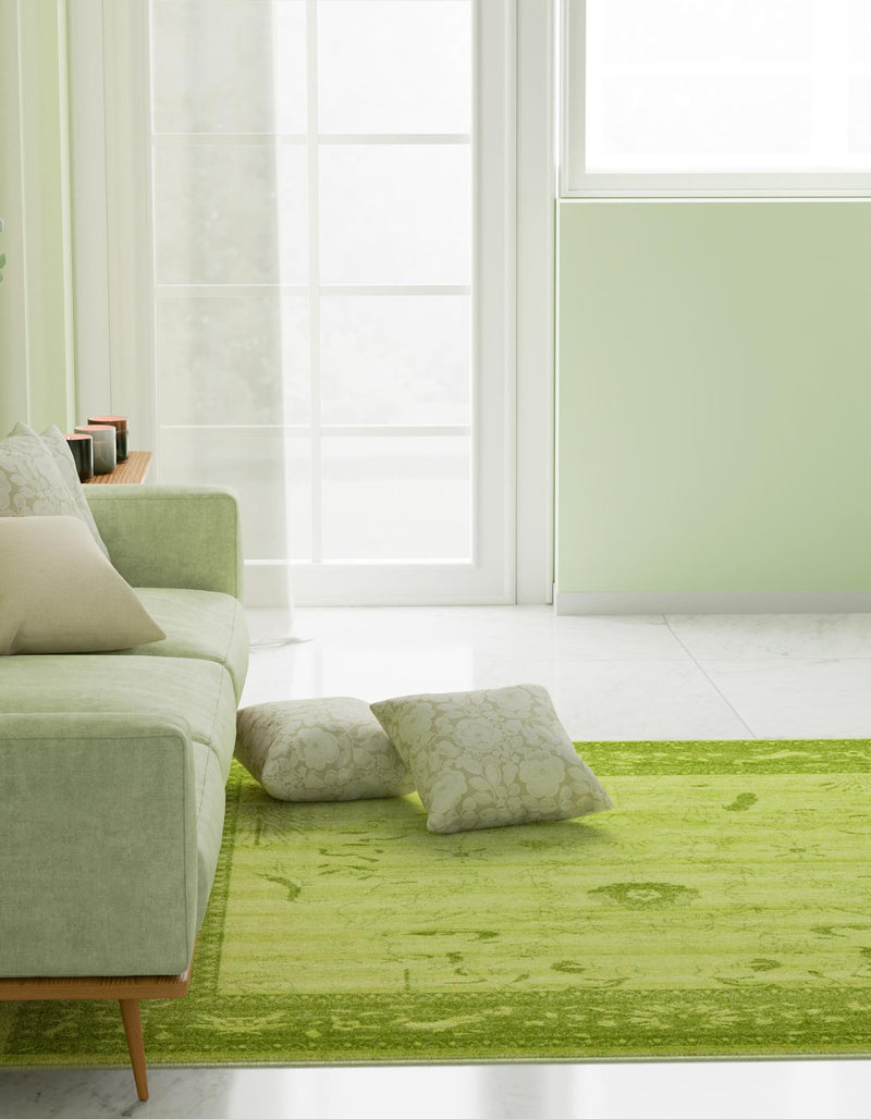 Horizon Collection Area Rug -  Apex (Light Green) Square Light Green  lifestyle 18