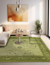 Horizon Collection Area Rug -  Apex (Light Green) Square Light Green  lifestyle 39