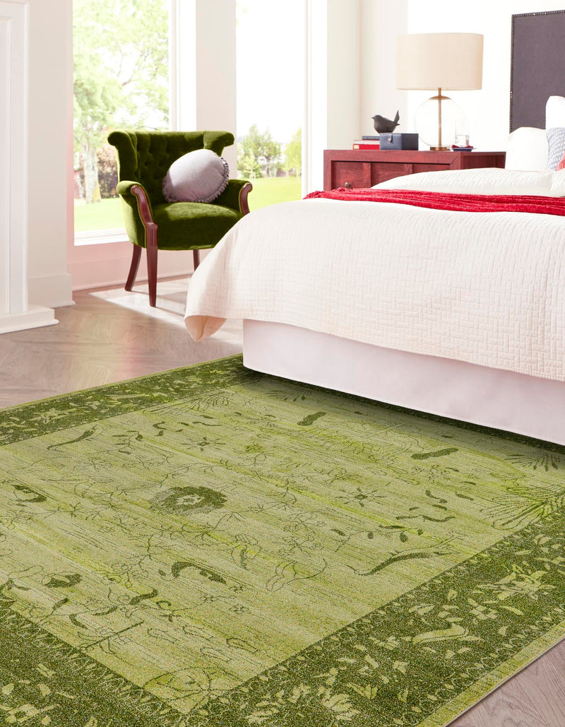 Horizon Collection Area Rug -  Apex (Light Green) Square Light Green  lifestyle 51