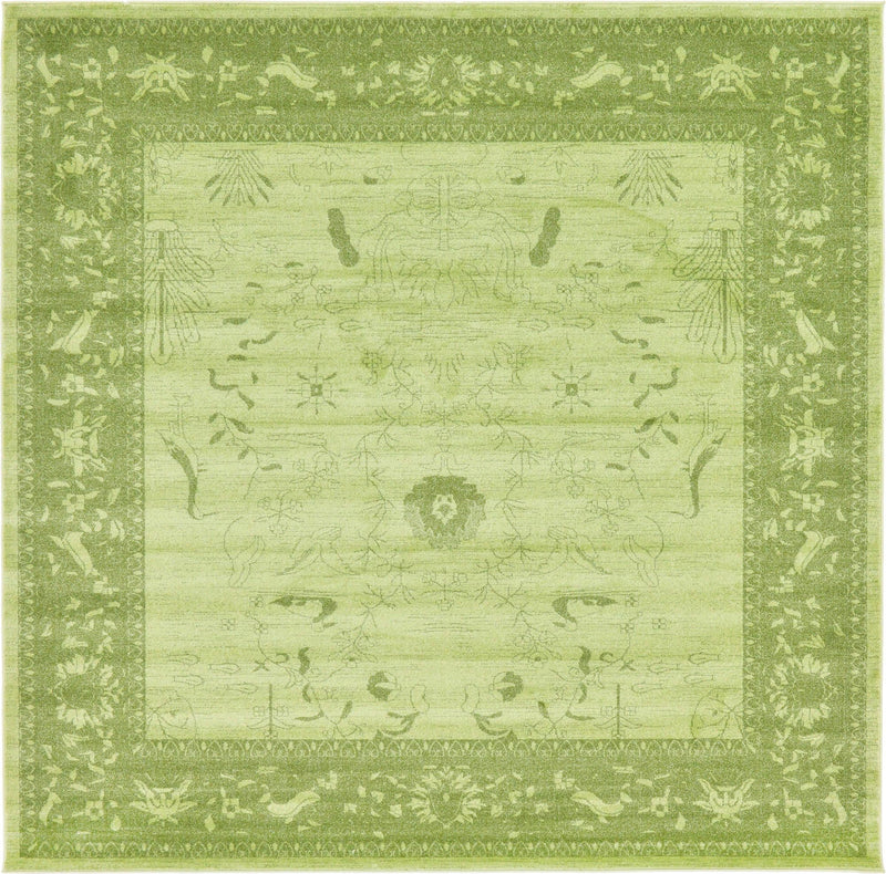 Horizon Collection Area Rug -  Apex (Light Green) Square Light Green  lifestyle 8