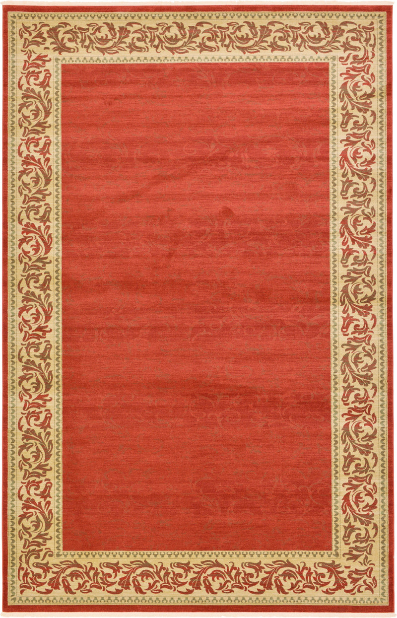 Versailles Elegance Collection Area Rug - Arles Rectangle Rust Red Main