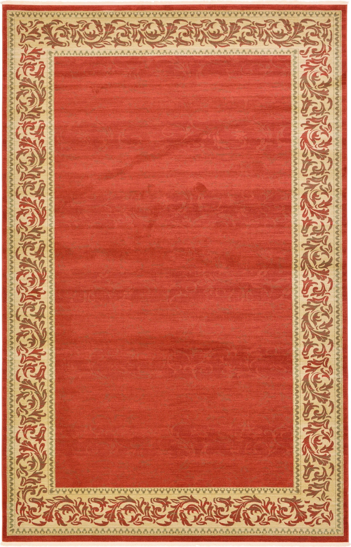 Versailles Elegance Collection Area Rug - Arles Rectangle Rust Red Main