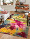 Marrakesh Elegance Collection Area Rug -  Draa Rectangle Multi  lifestyle 2