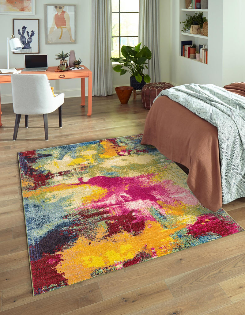 Marrakesh Elegance Collection Area Rug -  Draa Rectangle Multi  lifestyle 3