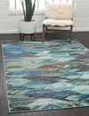 Sedona Vista Collection Area Rug -  Yucca Rectangle Blue  lifestyle 2