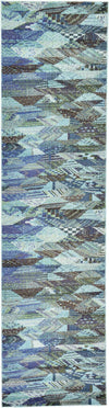 Sedona Vista Collection Area Rug -  Yucca Runner Blue  lifestyle 20