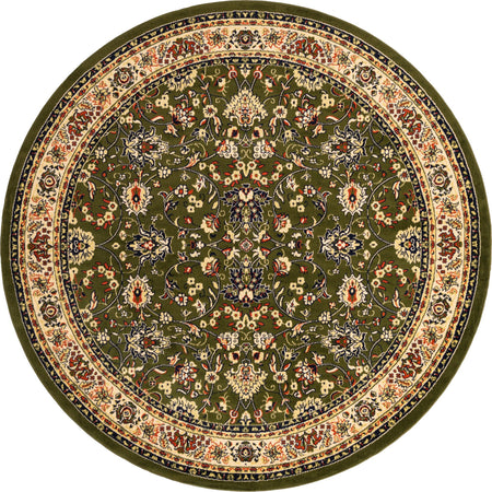 Isfahan Elegance Collection Area Rug - Naghsh-e Jahan (Green)