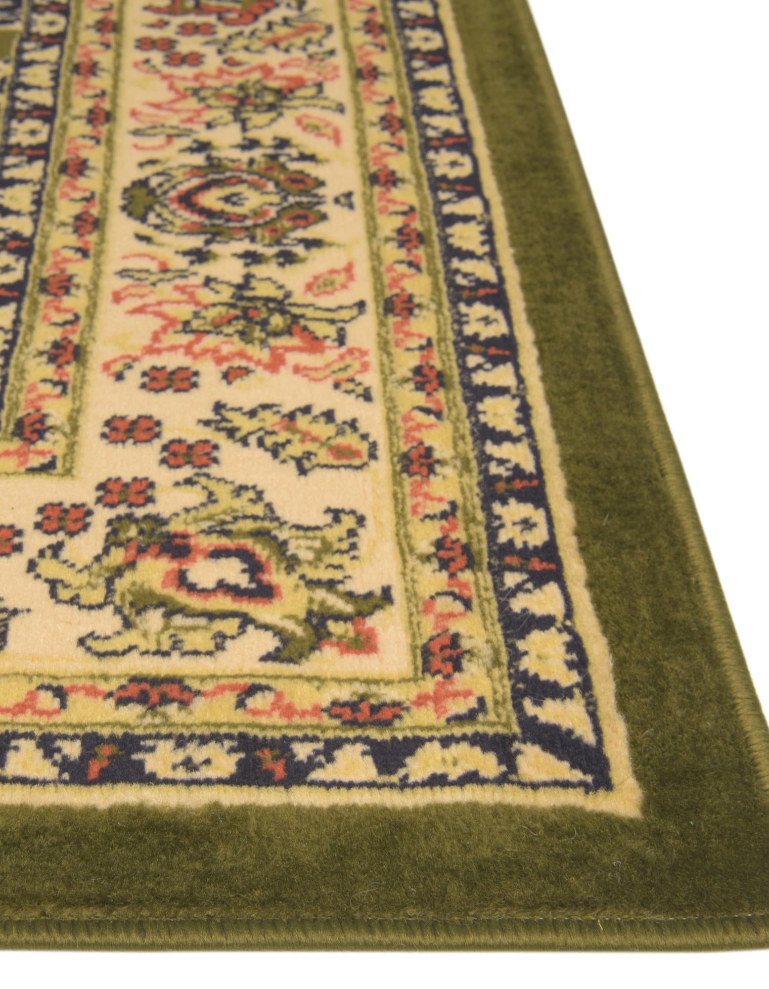 Isfahan Elegance Collection Area Rug - Naghsh-e Jahan (Green)