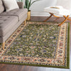 Isfahan Elegance Collection Area Rug - Naghsh-e Jahan (Green) Rectangle Green  lifestyle 15