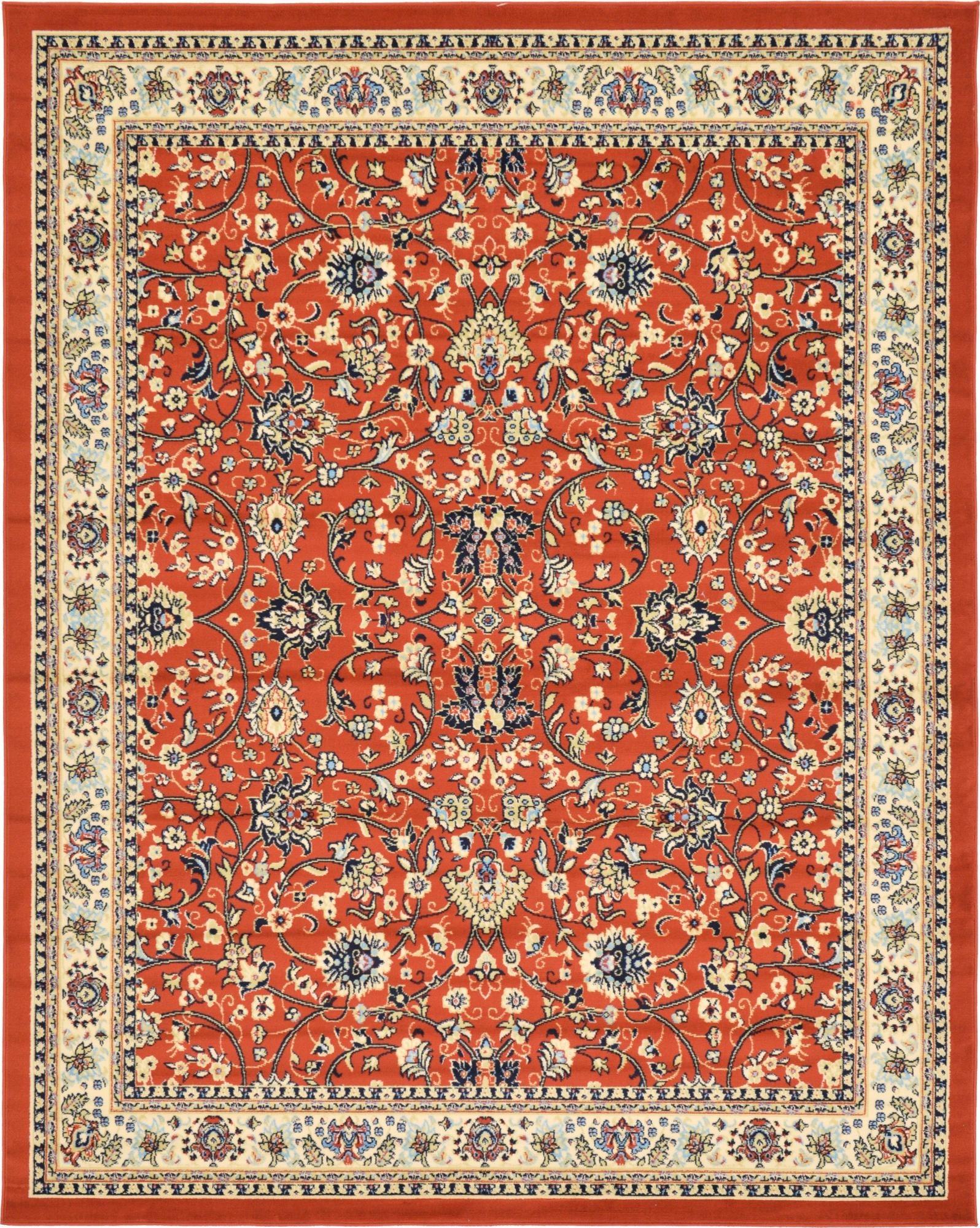 Isfahan Elegance Collection Area Rug - Naghsh-e Jahan (Terracotta)