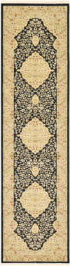 Chelsea Elegance Collection Area Rug -  Parklane Runner Black Main