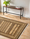 Zagros Oasis Collection Area Rug -  Khorramabad Rectangle Brown  lifestyle 54