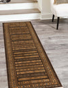 Zagros Oasis Collection Area Rug -  Khorramabad Runner Brown  lifestyle 145