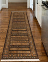 Zagros Oasis Collection Area Rug -  Khorramabad Runner Brown  lifestyle 161