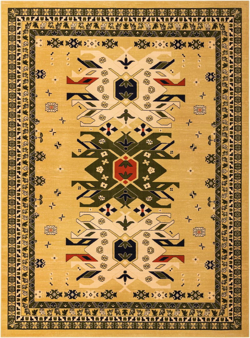 Tabriz Tapestries Collection Area Rug - Azerbaijan (Cream) Rectangle Cream  lifestyle 2