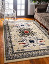 Tabriz Tapestries Collection Area Rug - Azerbaijan (Cream) Rectangle Cream  lifestyle 2