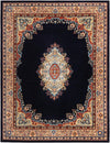 Tabriz Tapestry Collection Area Rug - Azerbaijan (Navy Blue) Rectangle Navy Blue Main