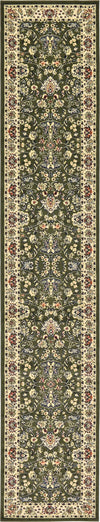 Isfahan Elegance Collection Area Rug - Naghsh-e Jahan (Green) Runner Green  lifestyle 18