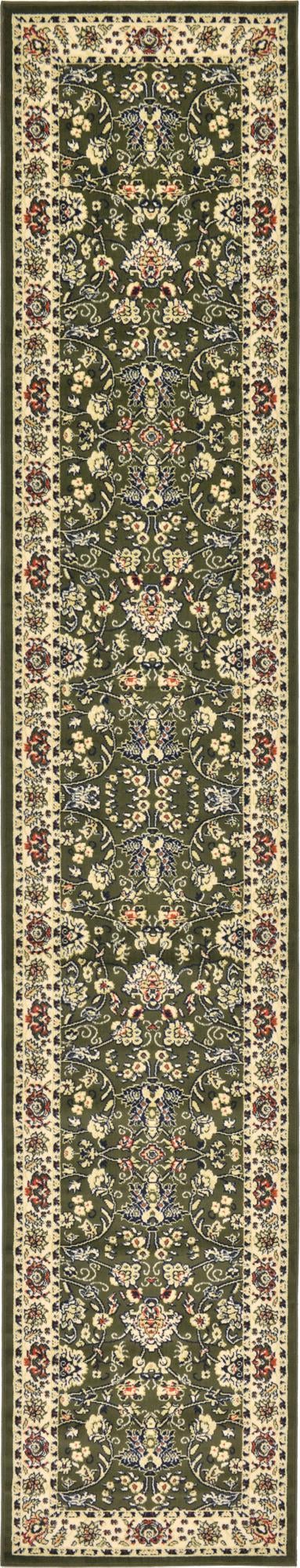 Isfahan Elegance Collection Area Rug - Naghsh-e Jahan (Green)