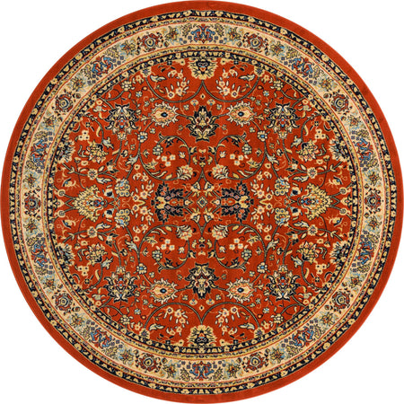 Isfahan Elegance Collection Area Rug - Naghsh-e Jahan (Terracotta)