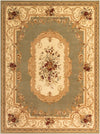 Versailles Elegance Collection Area Rug -  Louveciennes (Green) Rectangle Green Main