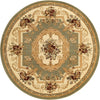 Versailles Elegance Collection Area Rug -  Louveciennes (Green) Round Green  lifestyle 16