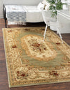 Versailles Elegance Collection Area Rug -  Louveciennes (Green) Rectangle Green  lifestyle 2