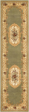 Versailles Elegance Collection Area Rug -  Louveciennes (Green) Runner Green  lifestyle 17