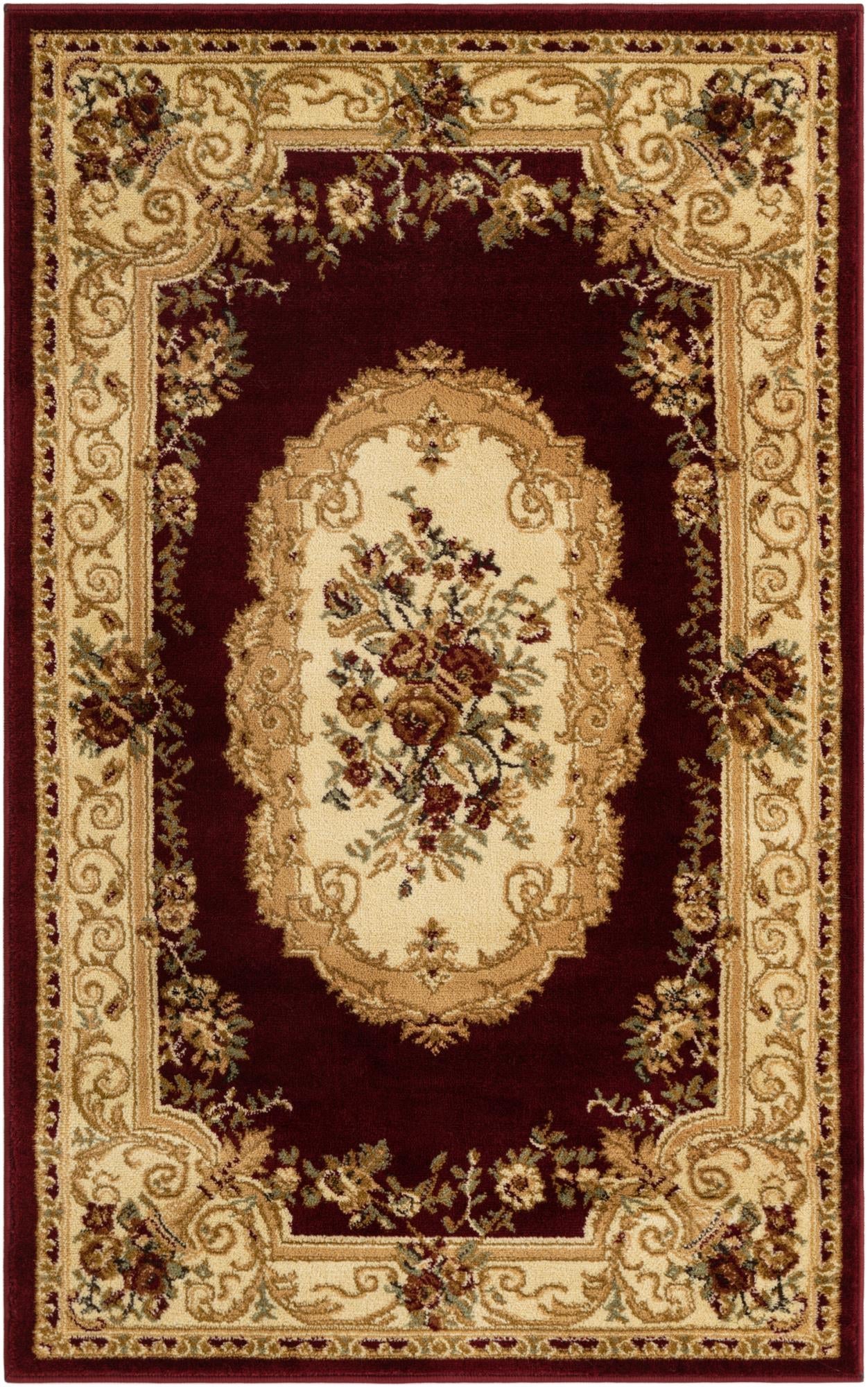 Versailles Elegance Collection Area Rug -  Louveciennes (Red)