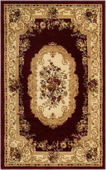 Versailles Elegance Collection Area Rug -  Louveciennes (Red)