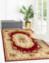 Versailles Elegance Collection Area Rug -  Louveciennes (Red)