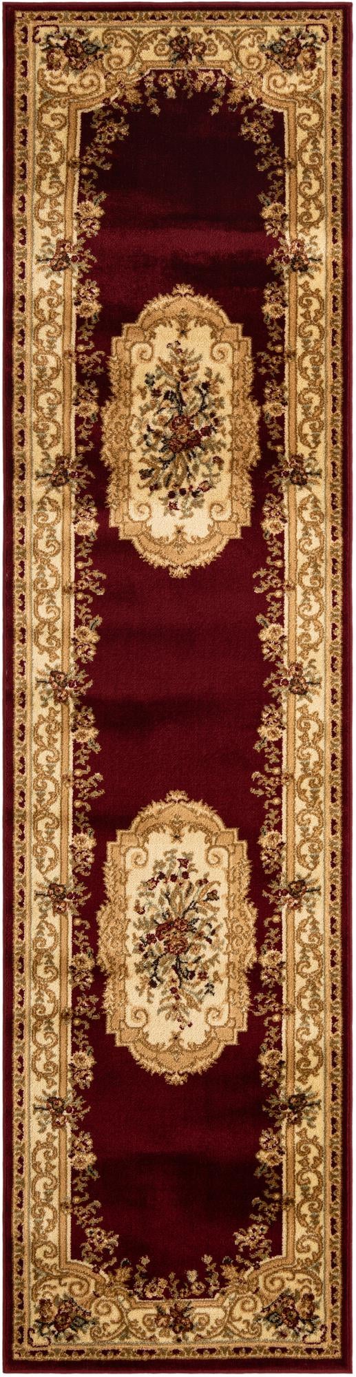 Versailles Elegance Collection Area Rug -  Louveciennes (Red)