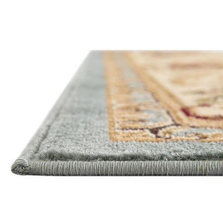 Versailles Elegance Collection Area Rug -  Louveciennes (Light Blue)