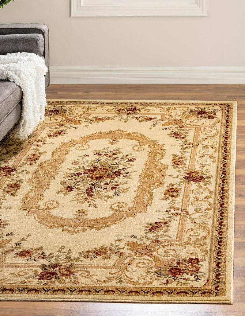 Versailles Elegance Collection Area Rug -  Louveciennes (Cream) Rectangle Cream  lifestyle 2