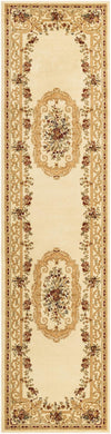 Versailles Elegance Collection Area Rug -  Louveciennes (Cream) Runner Cream  lifestyle 17