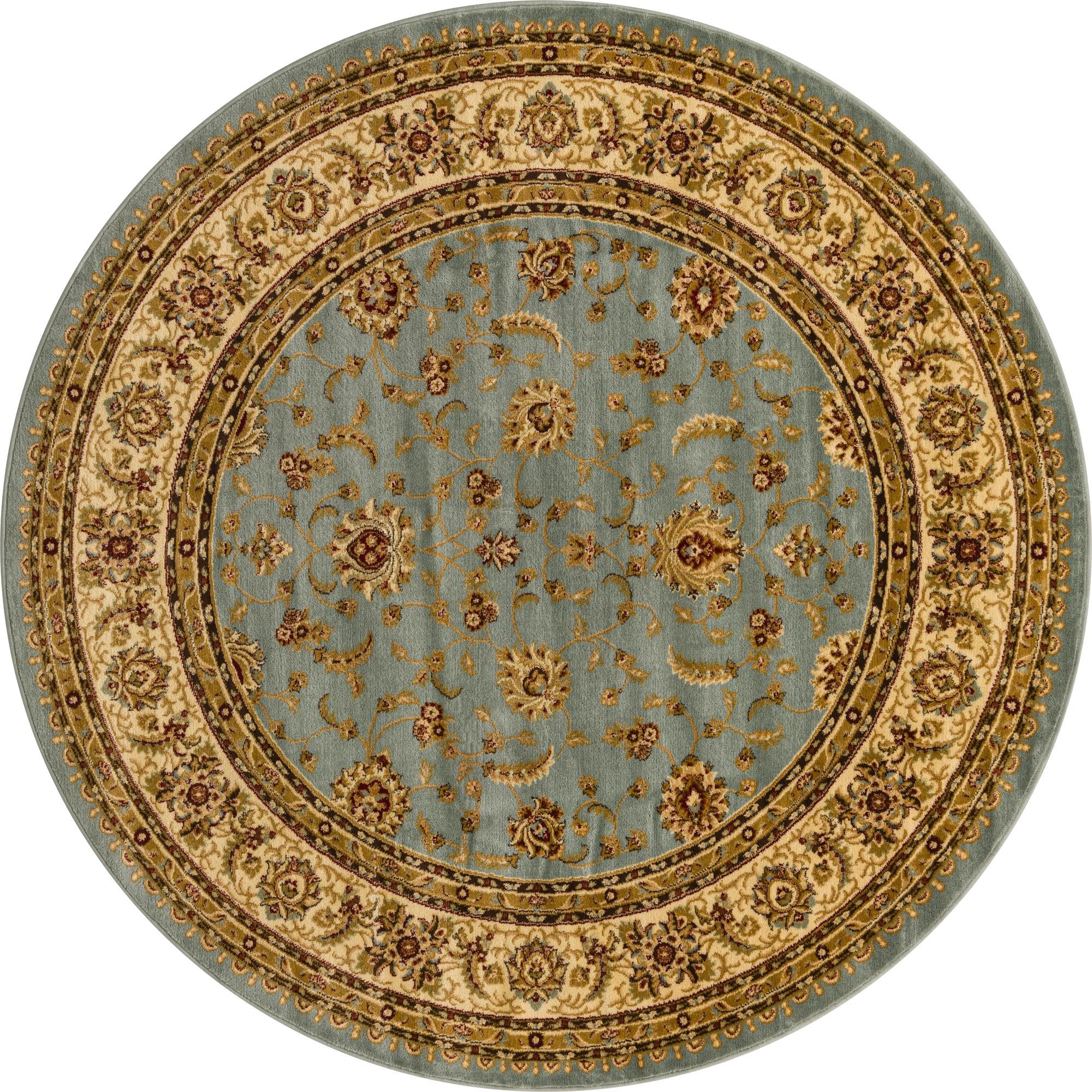 Jaipur Elegance Collection Area Rug -  Nahargarh (Light Blue)