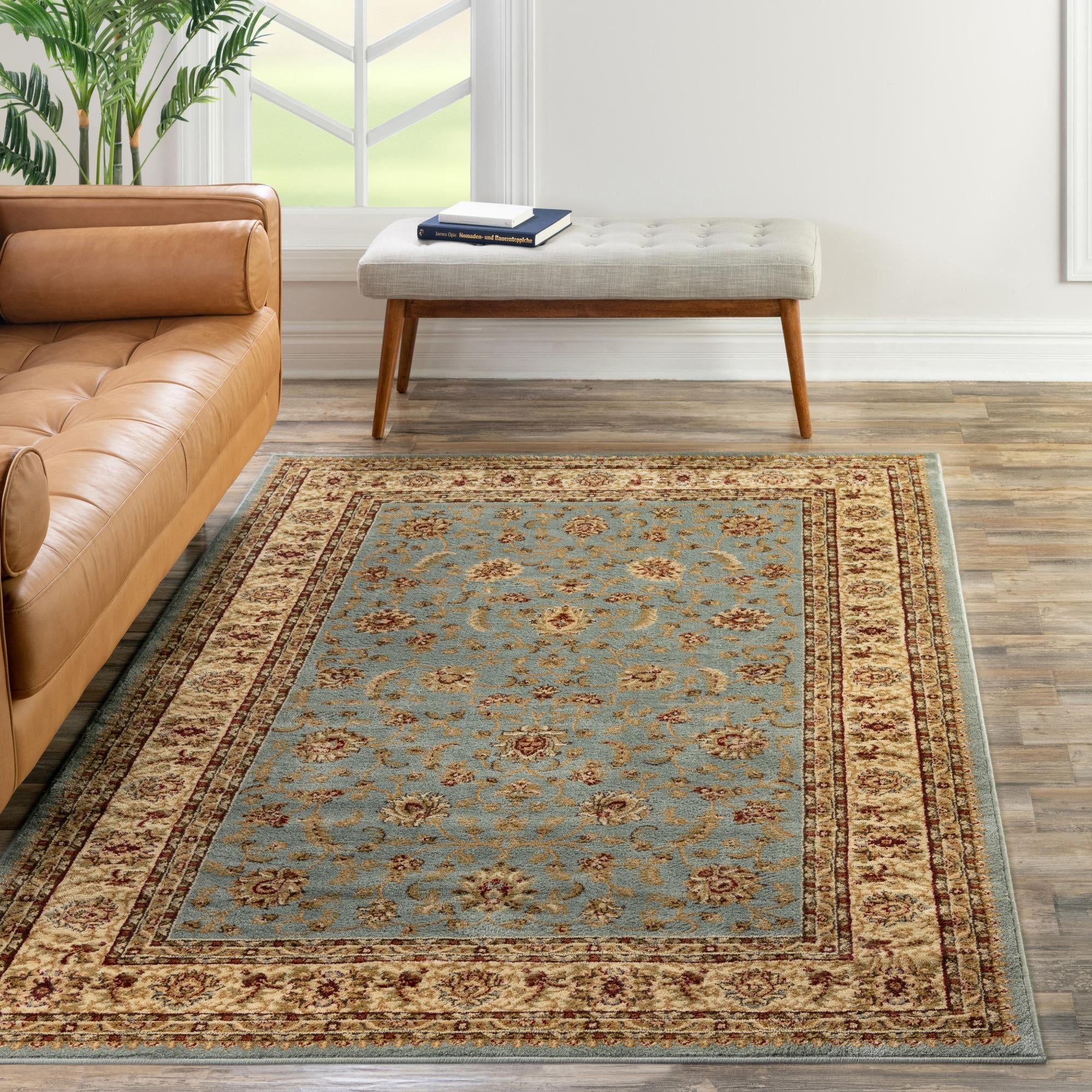 Jaipur Elegance Collection Area Rug -  Nahargarh (Light Blue)