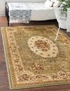 Versailles Elegance Collection Area Rug -  Bellevue Rectangle Green  lifestyle 6