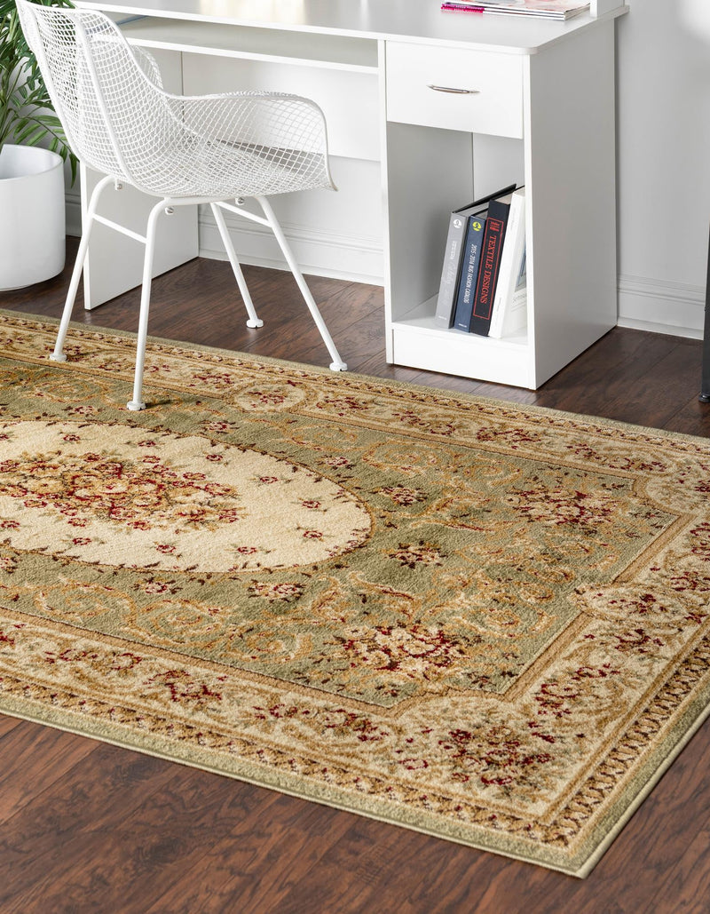 Versailles Elegance Collection Area Rug -  Bellevue Rectangle Green  lifestyle 9