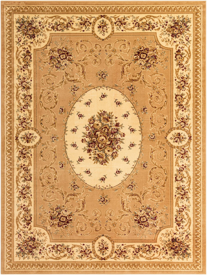 Versailles Elegance Collection Area Rug -  Bellevue Rectangle Tan Main