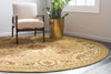 Versailles Elegance Collection Area Rug -  Bellevue Round Tan  lifestyle 61