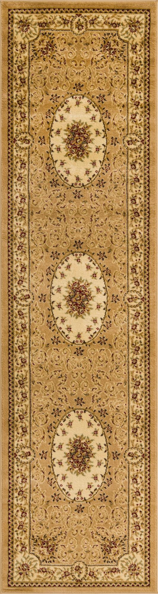 Versailles Elegance Collection Area Rug -  Bellevue Runner Tan  lifestyle 47