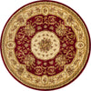 Versailles Elegance Collection Area Rug -  Bellevue Round Red  lifestyle 49