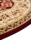 Versailles Elegance Collection Area Rug -  Bellevue Round Red  lifestyle 78