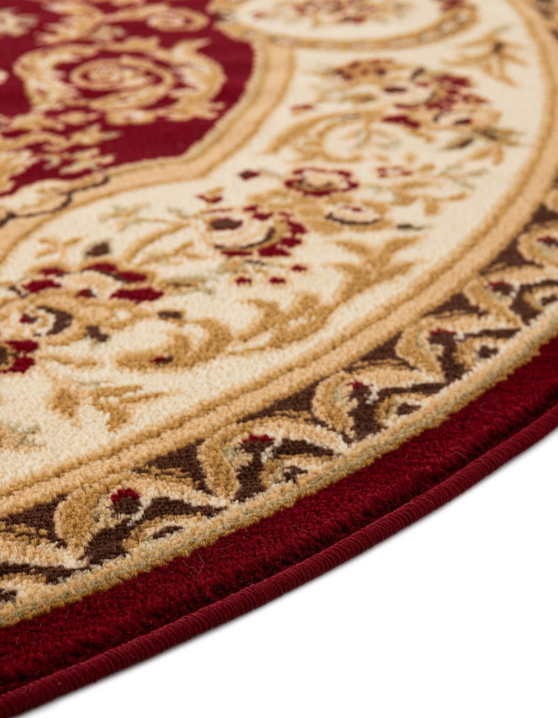 Versailles Elegance Collection Area Rug -  Bellevue Round Red  lifestyle 78