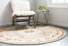 Versailles Elegance Collection Area Rug -  Bellevue Round Light Blue  lifestyle 97