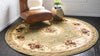 Versailles Elegance Collection Area Rug -  Louveciennes (Green) Round Green  lifestyle 30