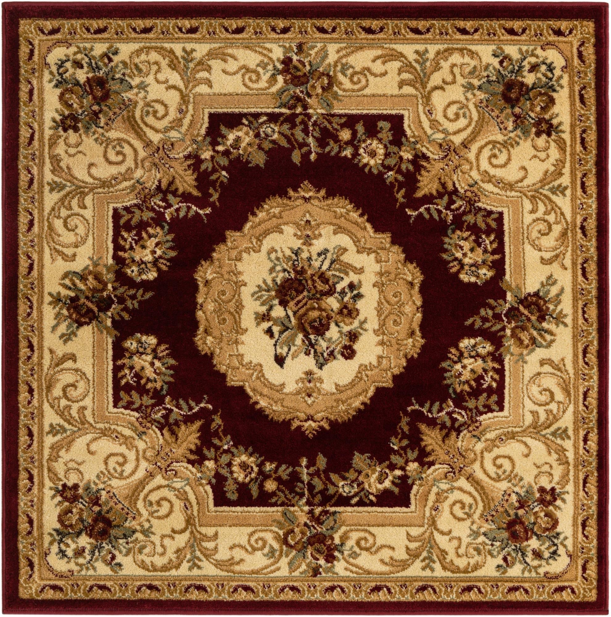 Versailles Elegance Collection Area Rug -  Louveciennes (Red)