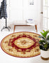 Versailles Elegance Collection Area Rug -  Louveciennes (Red)