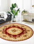 Versailles Elegance Collection Area Rug -  Louveciennes (Red)